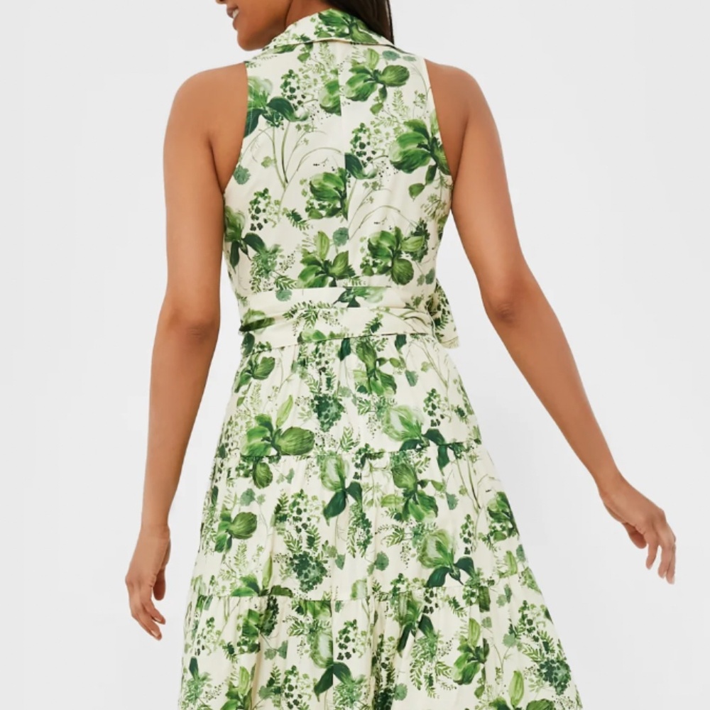 Cara Cara Adriana Maxi Dress - Olive Hanging Orchids - Picture 4 of 11